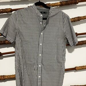 Vince Black and White Casual Button Down Shirt